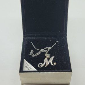 Meghan Sterling Silver Women Necklace 18"